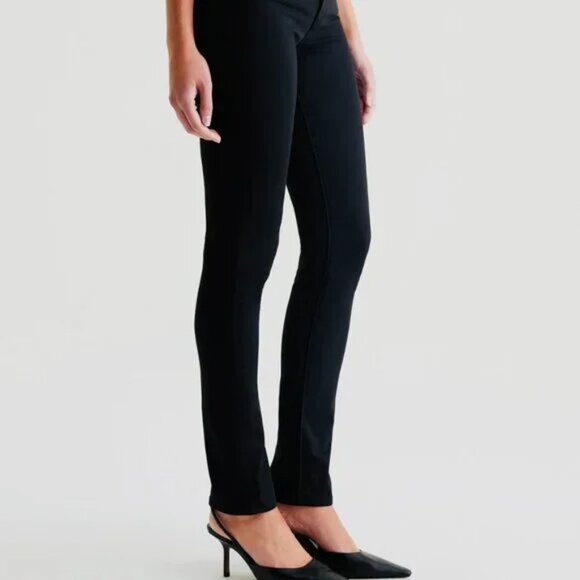 AG Adriano Goldschmied Jeans Pants The Prima Mid Rise Cigarette 29R Black - Picture 1 of 4